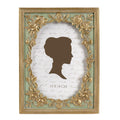 Antique Gold & Sage Floral Photo Frame