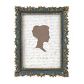 Antique Teal & Gold Baroque Photo Frame