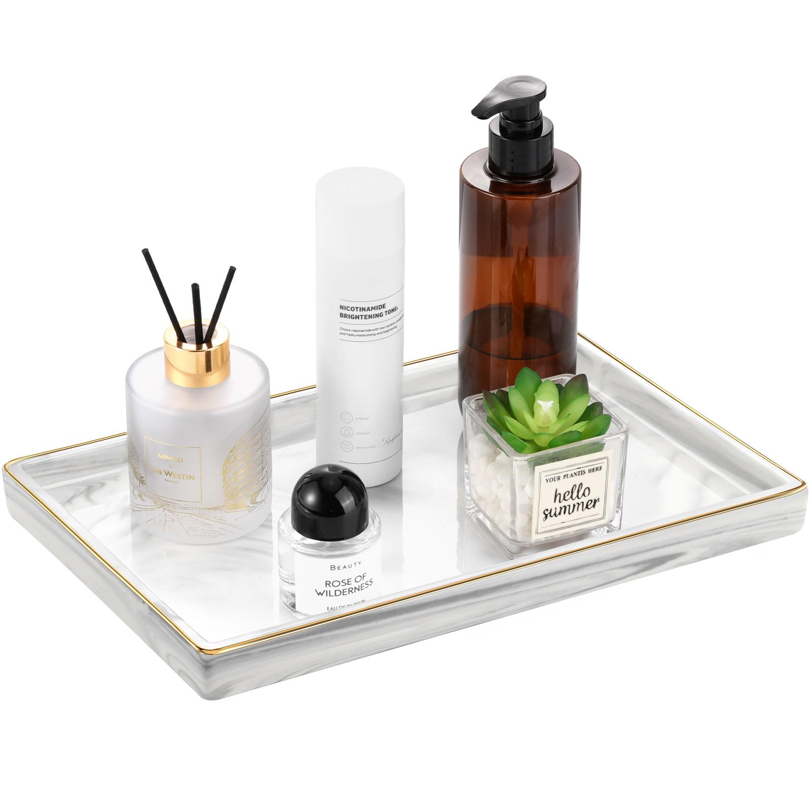 Marbre Doré Vanity Tray